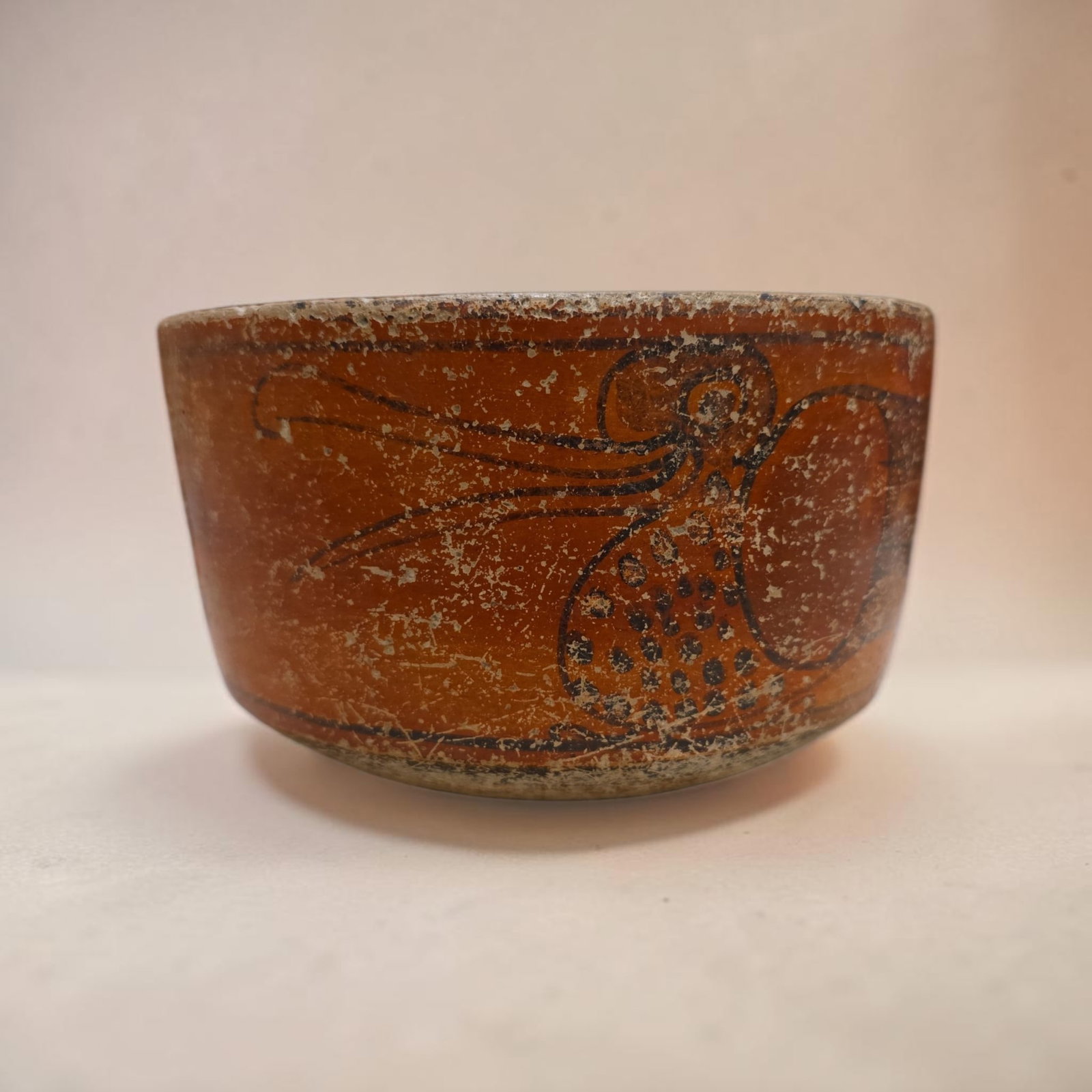 Pre-Columbian Ancient Mayan cylinder Vessel, Late Classic Period (1 of 7)