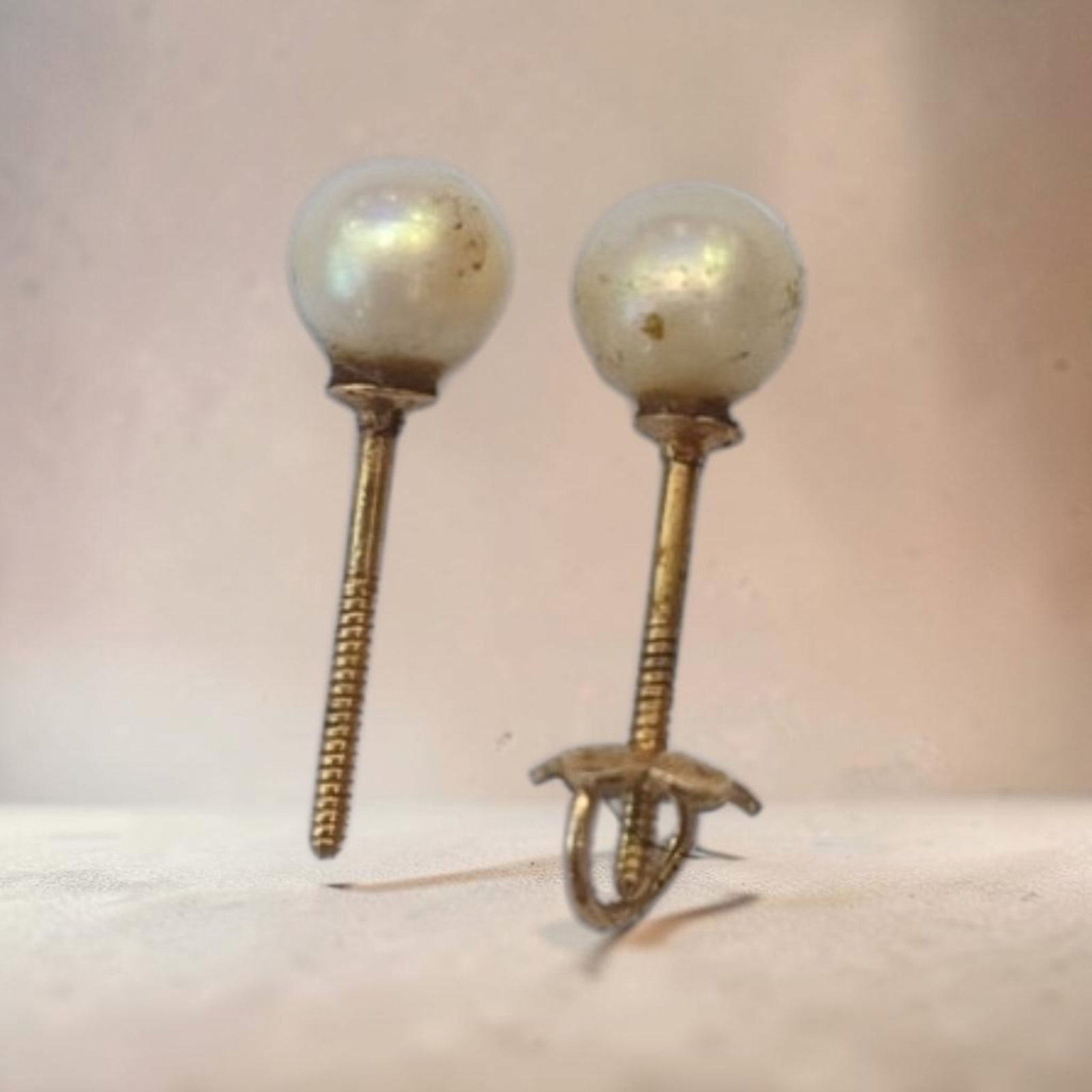 Freshwater Pearl Earrings with Gold Posts (1 of 1)