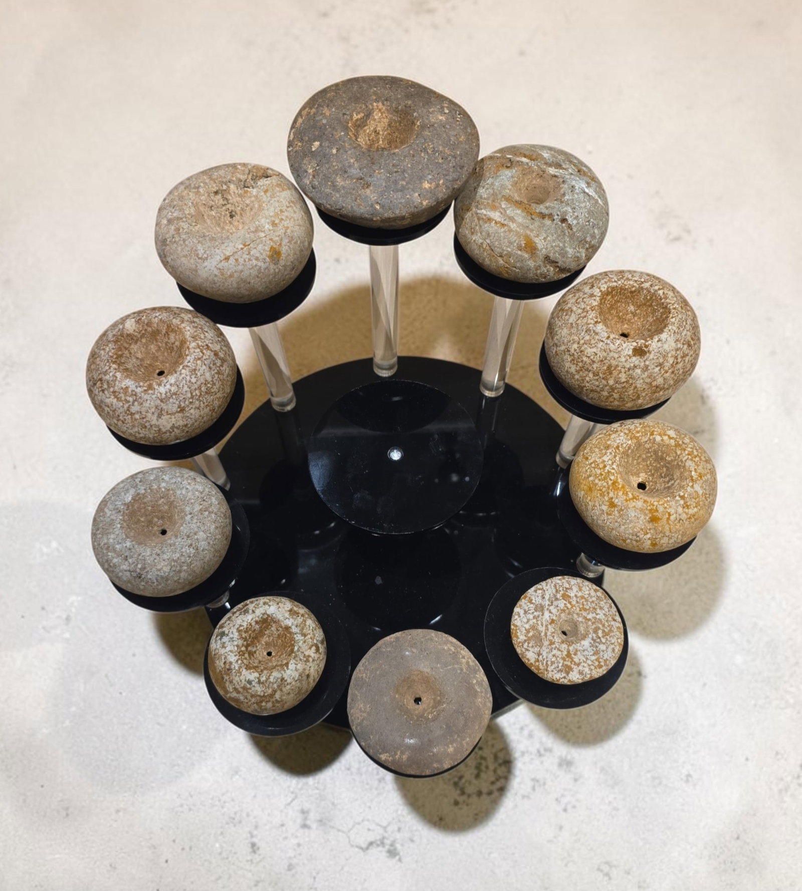 Pre-Columbian Stone Mace and Earspools Collection - 3