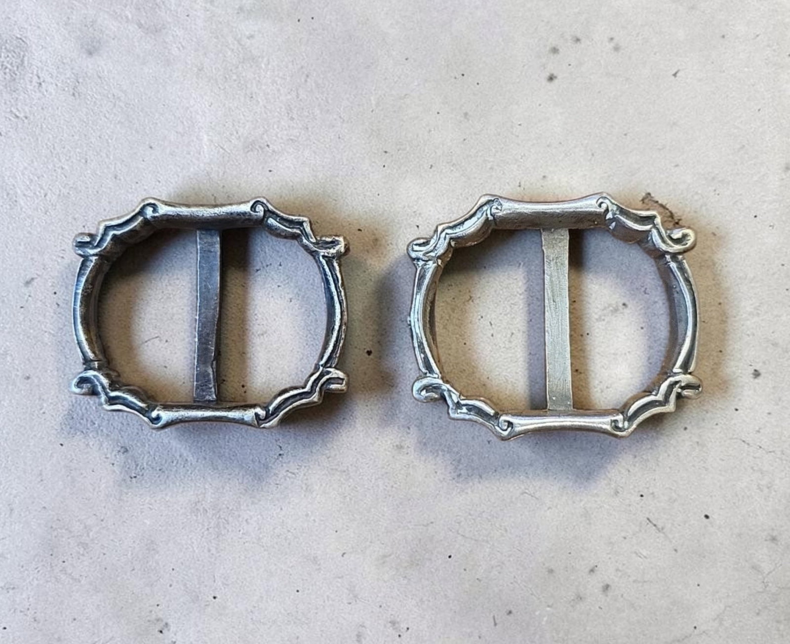 Antique Spanish Sterling Silver Buckles (1 of 3)