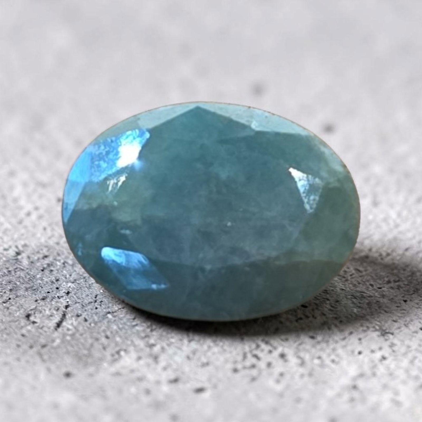 Natural Oval Faceted Emerald: 1/2", Natural Oval Faceted Emerald, 6CT