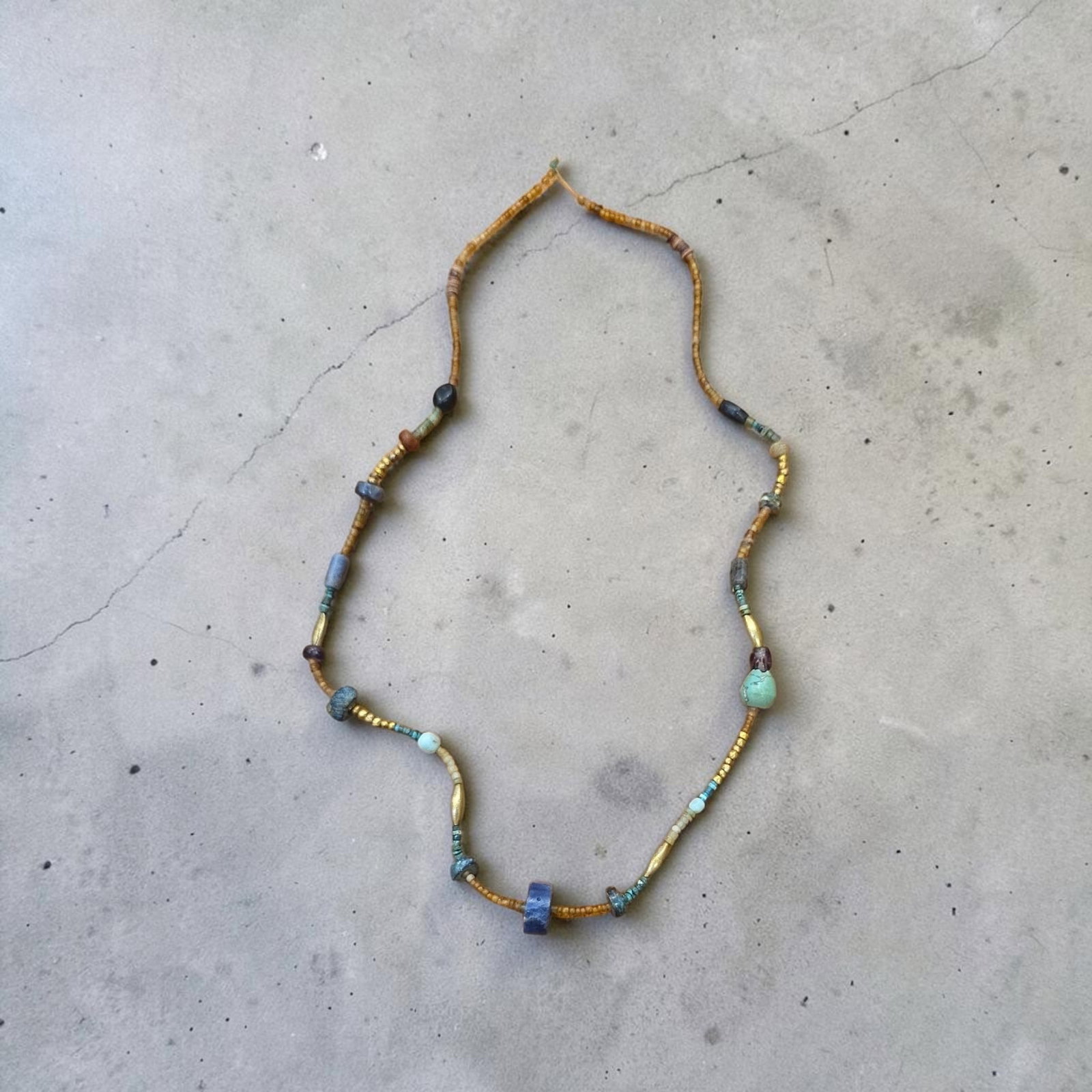 Pre-Columbian Tairona Gold Beaded Necklace (1 of 5)