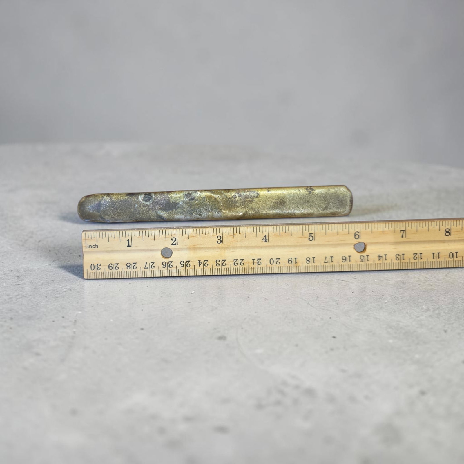Pre-Columbian Silver Ingot: 6" x 1", Pre-Columbian Silver Ingot, 120.7 Grams, $250 Melt Value, Exact Origin Unknown