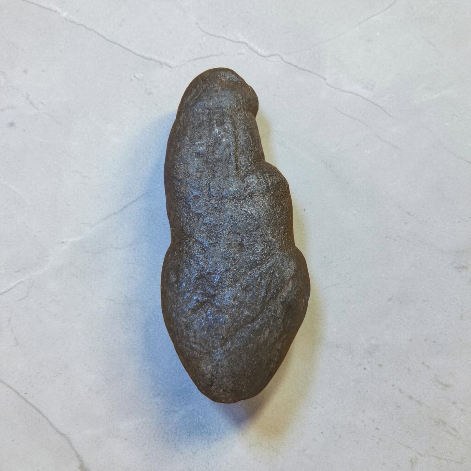 Authentic Pre-Columbian Taino Zemi Ceremonial Effigy Carving, Magnetite Carving (1 of 5)