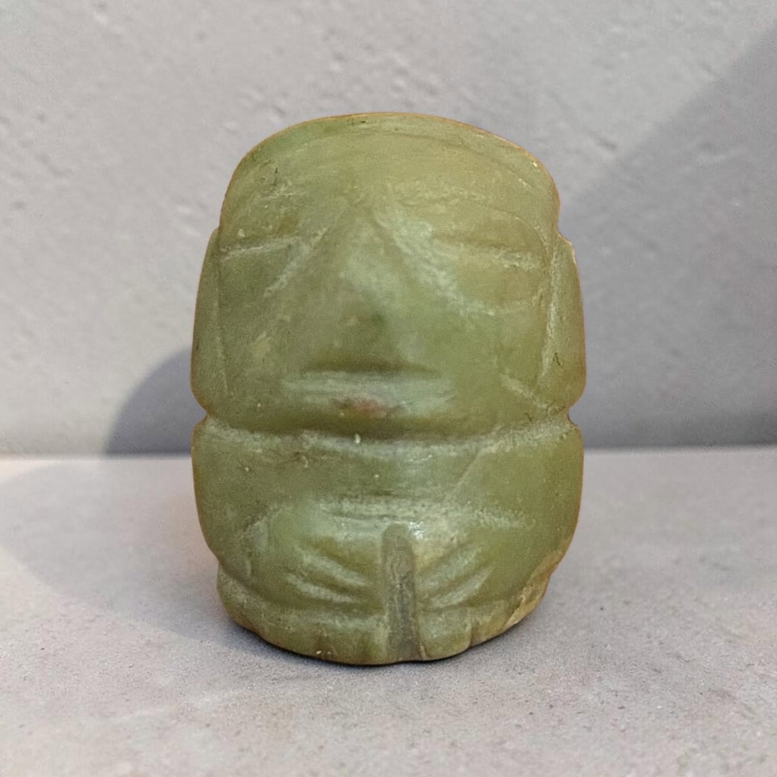 Pre-Columbian Jade Mixtec Penate Pendant (1 of 3)