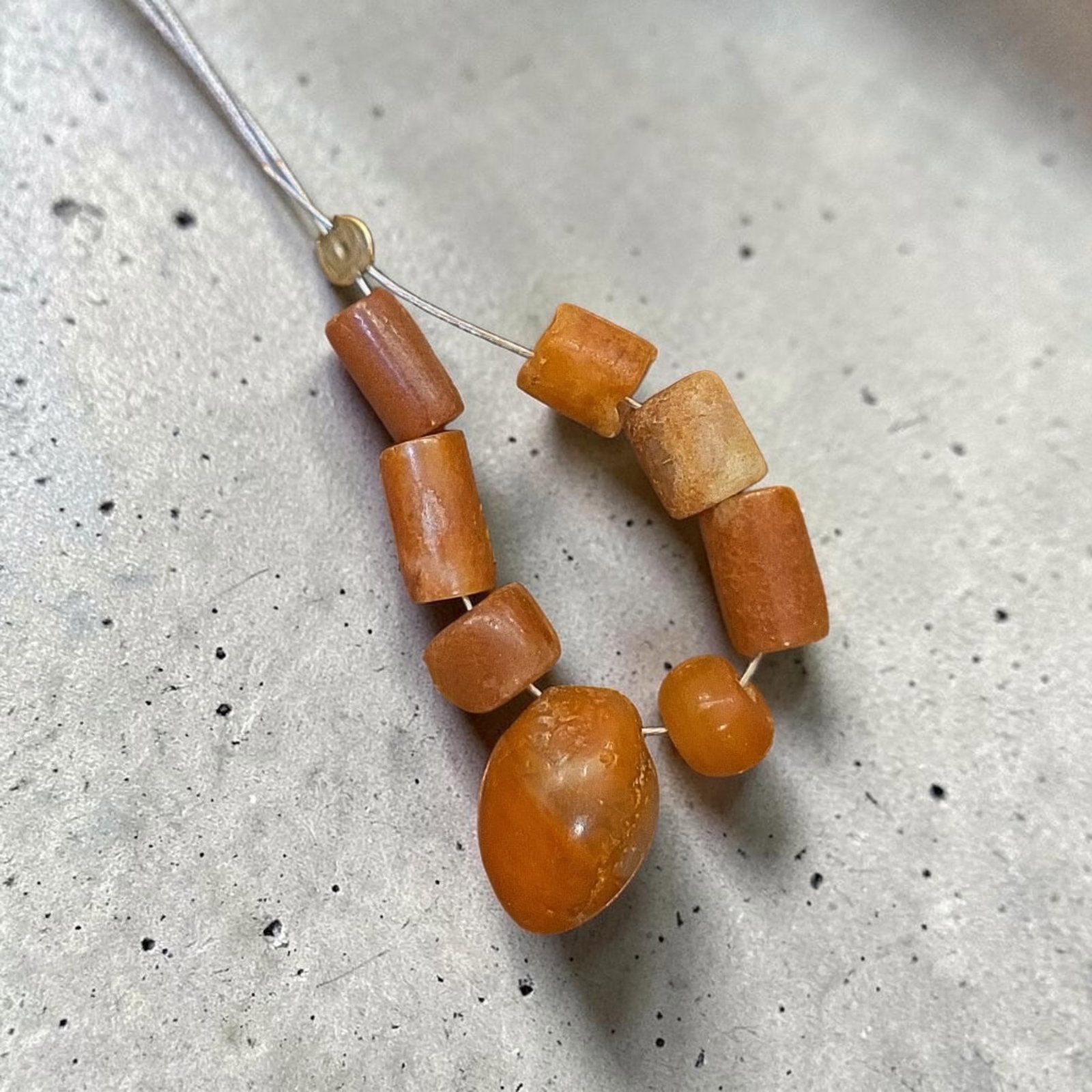 Pre-Columbian Tairona Carnelian Beads (1 of 2)