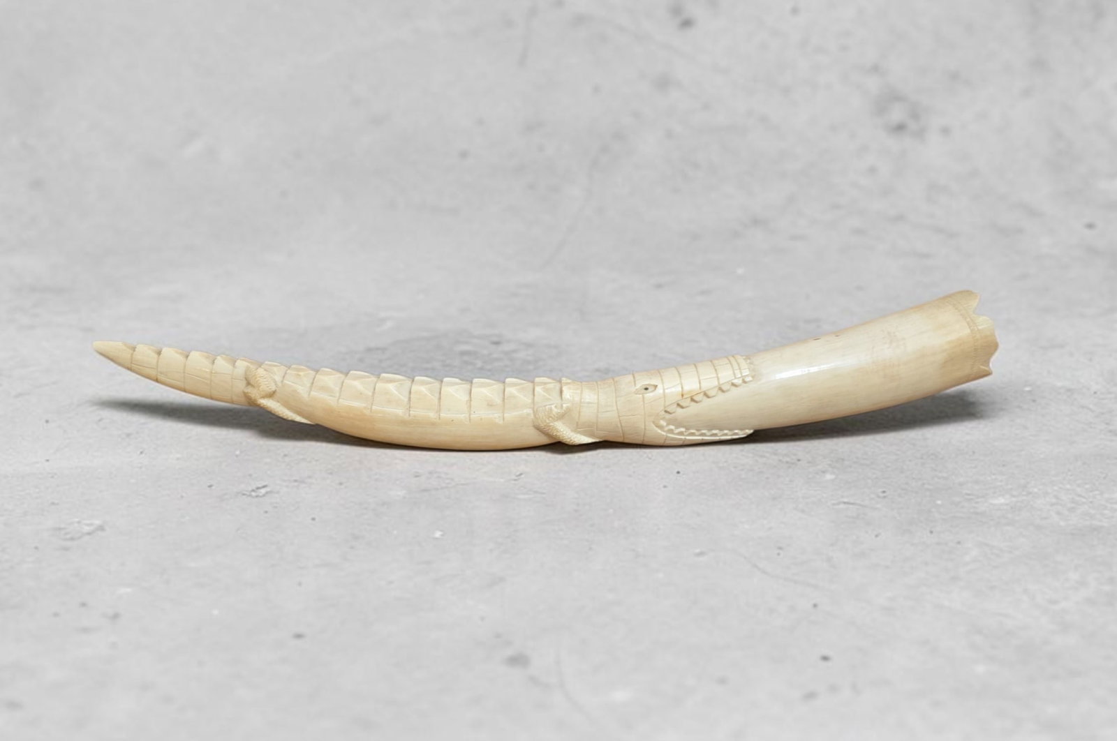 Mid-Century Tusk Carving (1 of 4)