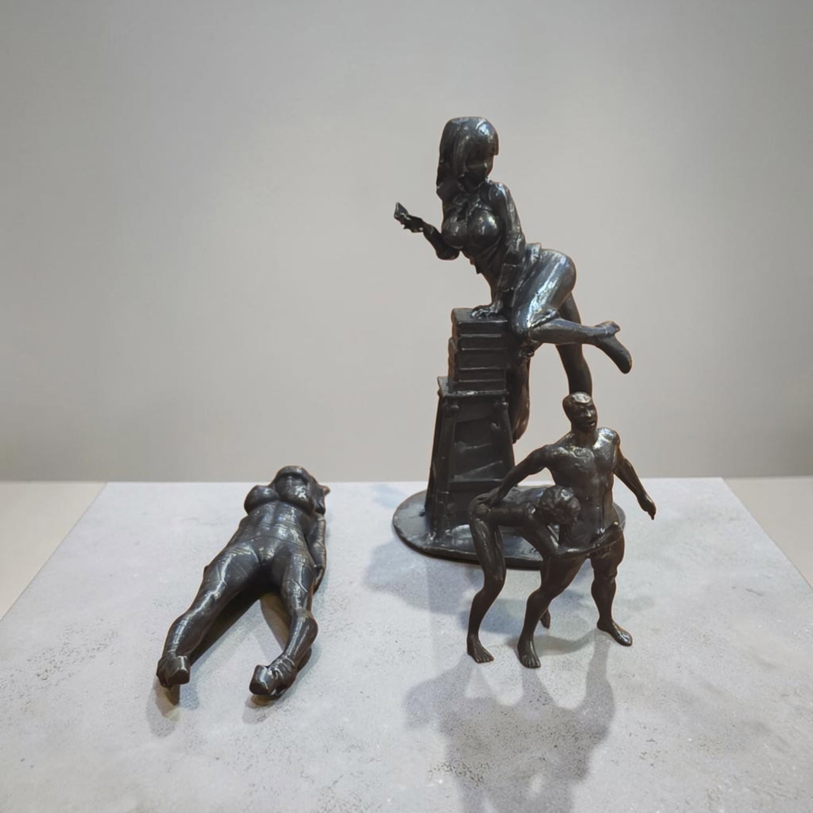 Mid-Century Bronze Erotica Miniatures: 2.5", Mid-Century Bronze Erotica Miniatures, Erotic Nude Miniatures