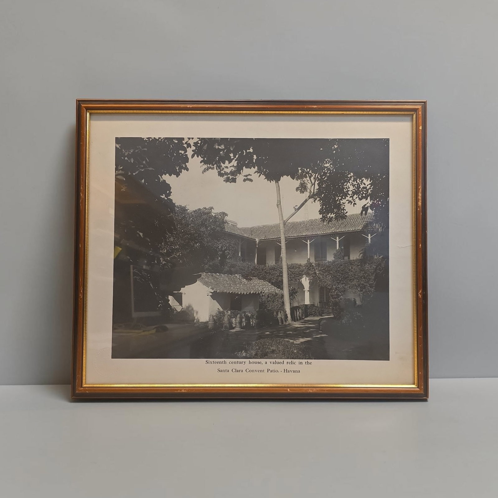 Vintage Black And White Photograph Of The Convent Of Santa Clara Havana Cuba: 25" X 21.5", Vintage Black And White Photograph Of The Convent Of Santa Clara Havana Cuba, Oldest And Largest Religious Complex In Havana, Cuban Tourisim Photograph, Cuba Tourisim Stamp And Seal, Orig