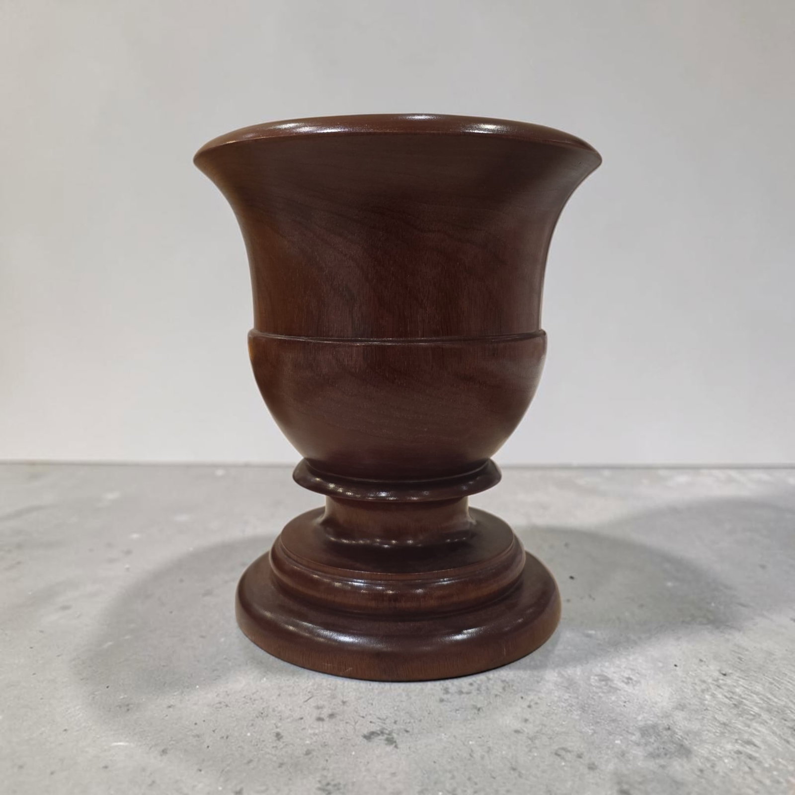 Hand Carved Exotic Hardwood Urn, Costa Rica: 9" x 7.5", Hand Carved Exotic Hardwood Urn, Costa Rica