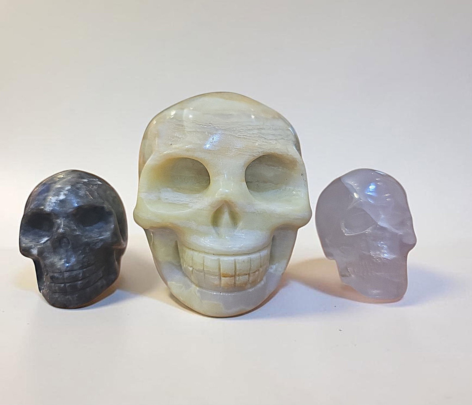 Hand Carved Gemstone Skull Collection (1 of 5)
