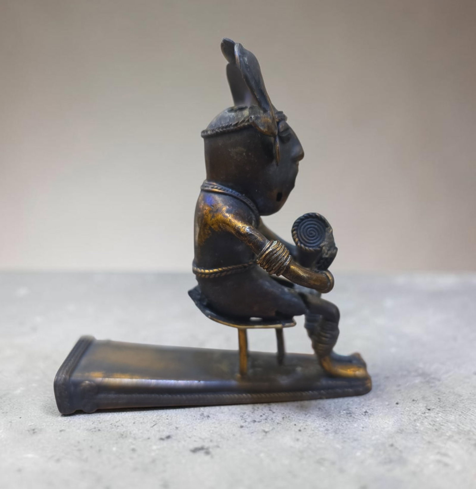 Pre-Columbian Tairona Ceremonial Shaman Finial Tumbaga (1 of 8)