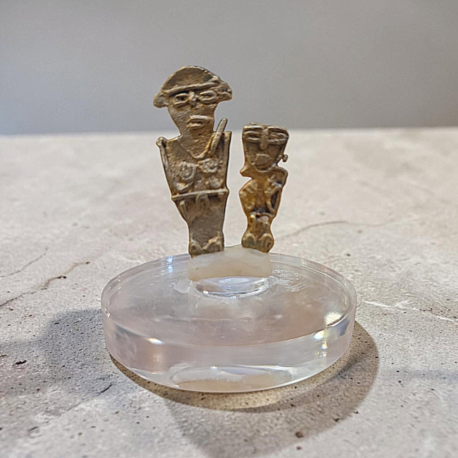Pre-Columbian Tunjo Musica Gold Votive Figures: 1.5" Pre-Columbian Tunjo Musica Gold Votive Figures, Religious Offerings, Musica Culture Colombia 800-1200 C.E.
