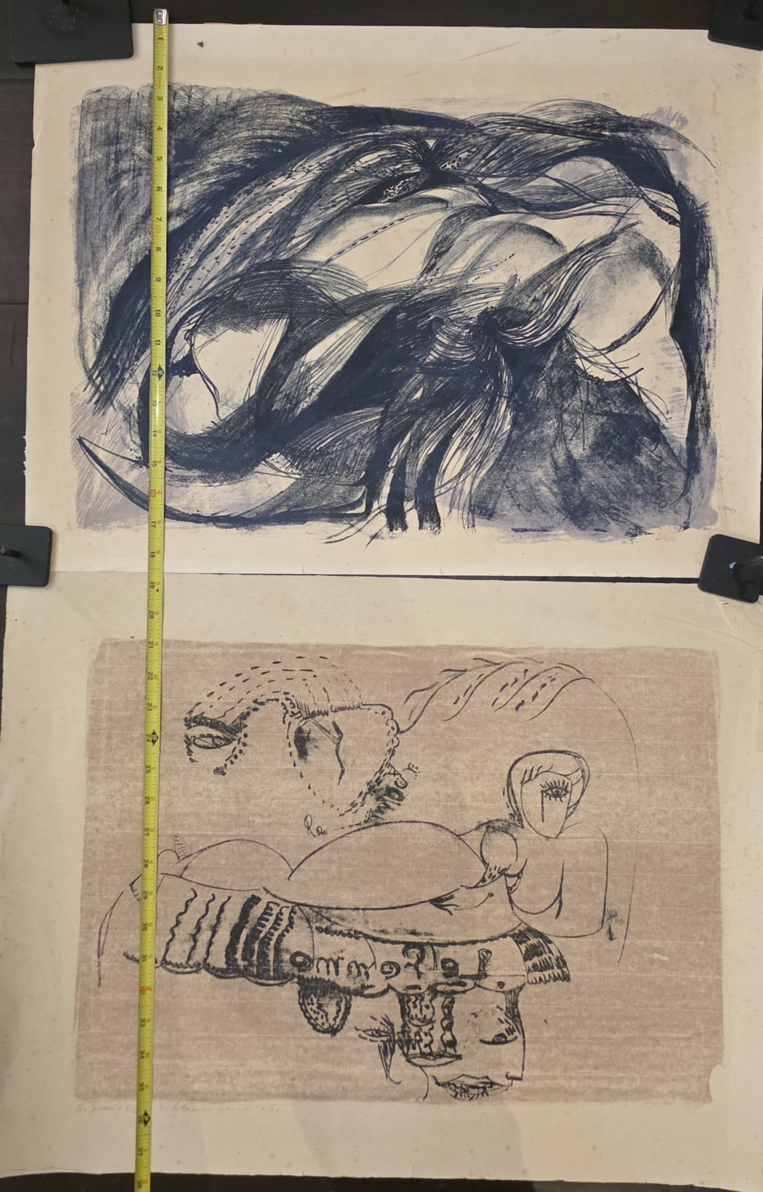 20Th Century Cuban Artist Lithographs: 19" X 22" Mid-century Lithographs By Cuban Artists, Mid Century Modernism With German Expressionism , Various Cuban Artists, 1965-1967, Various Sizes
