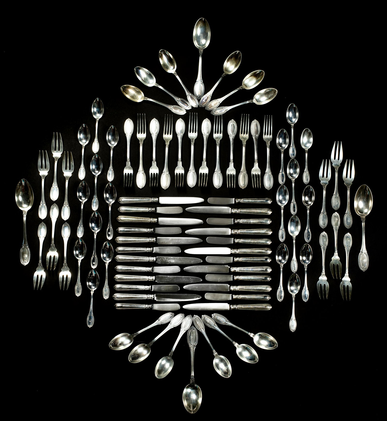 Gianmaria Buccellati (Italy) Empire-Impero Sterling Silver Flatware (1 of 6)