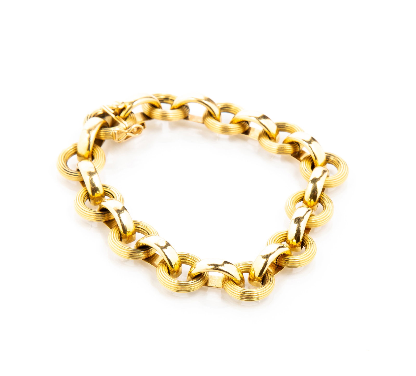 Italian 18K Link Bracelet (1 of 8)