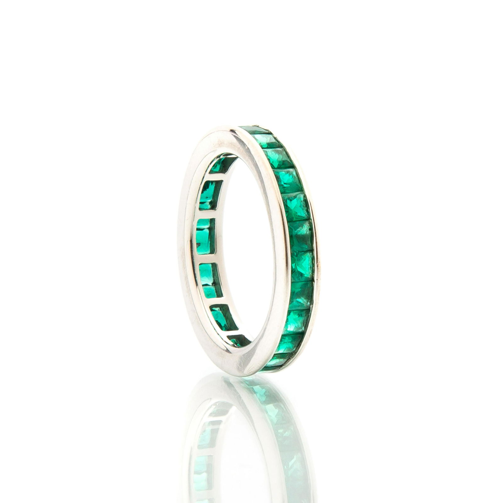 Emerald Eternity Band in 14K White Gold (1 of 6)