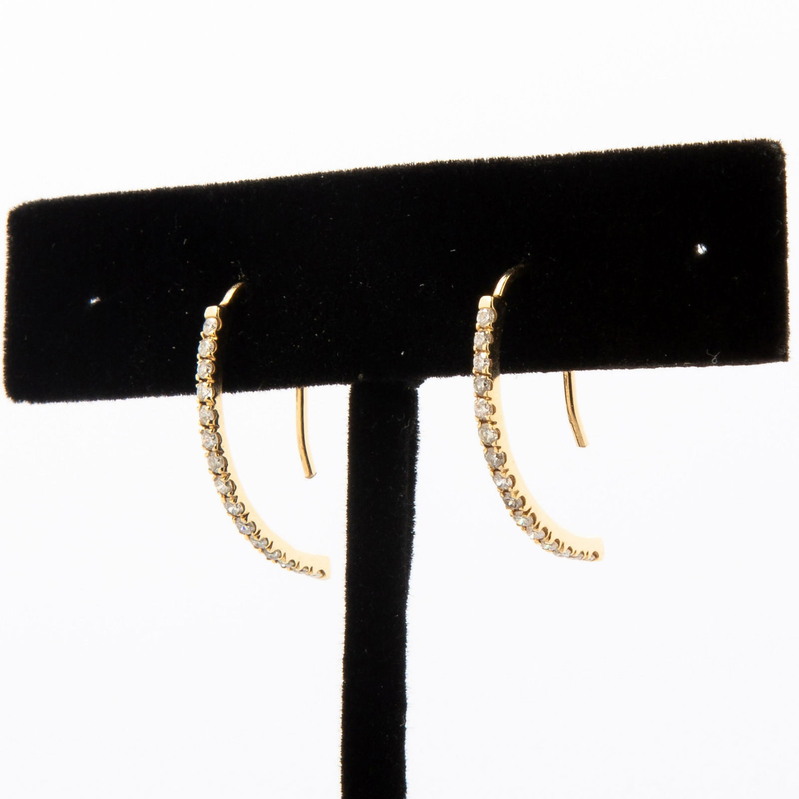 14K Diamond Line Earrings (1 of 5)