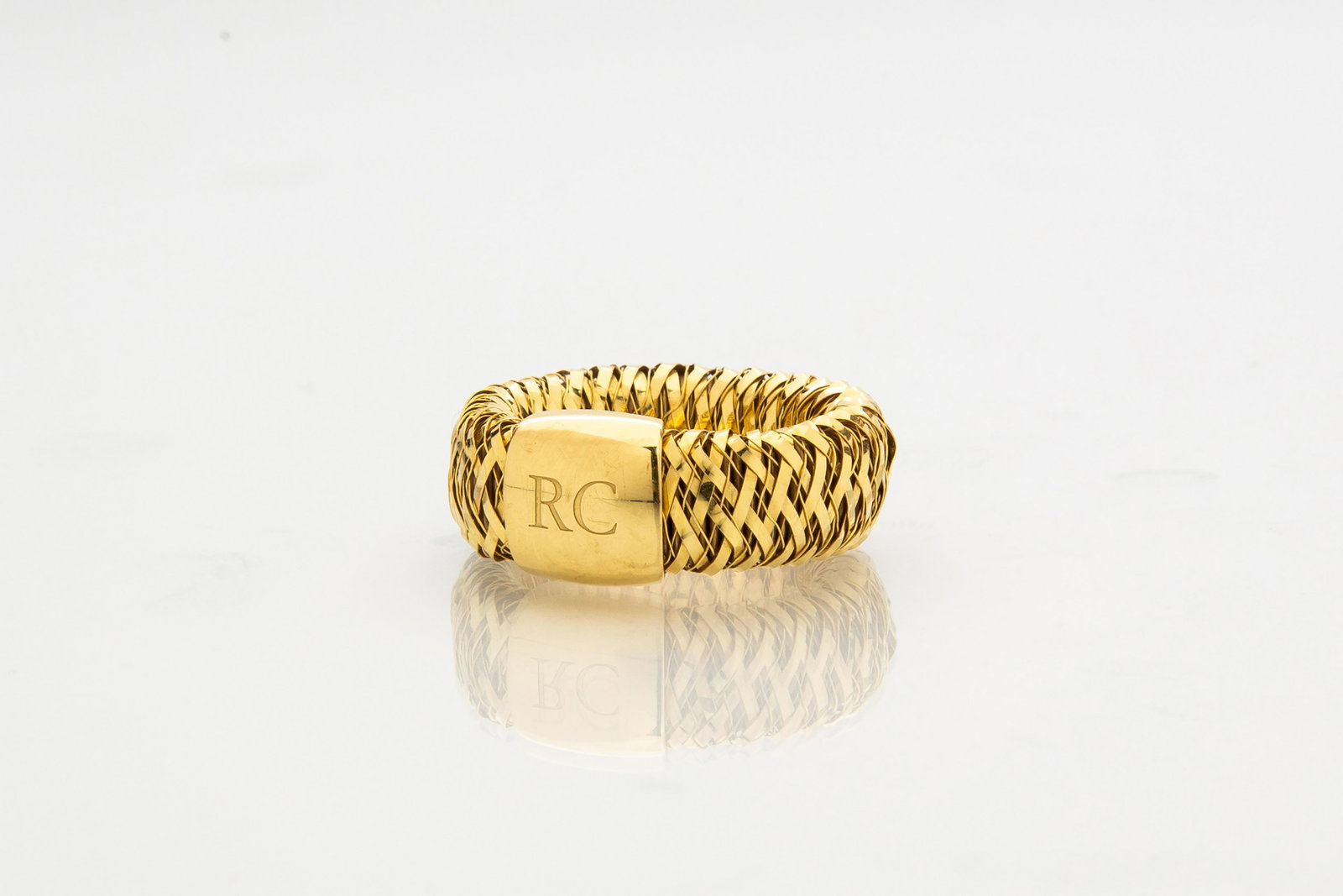 18K Roberto Coin Woven Ring (1 of 3)