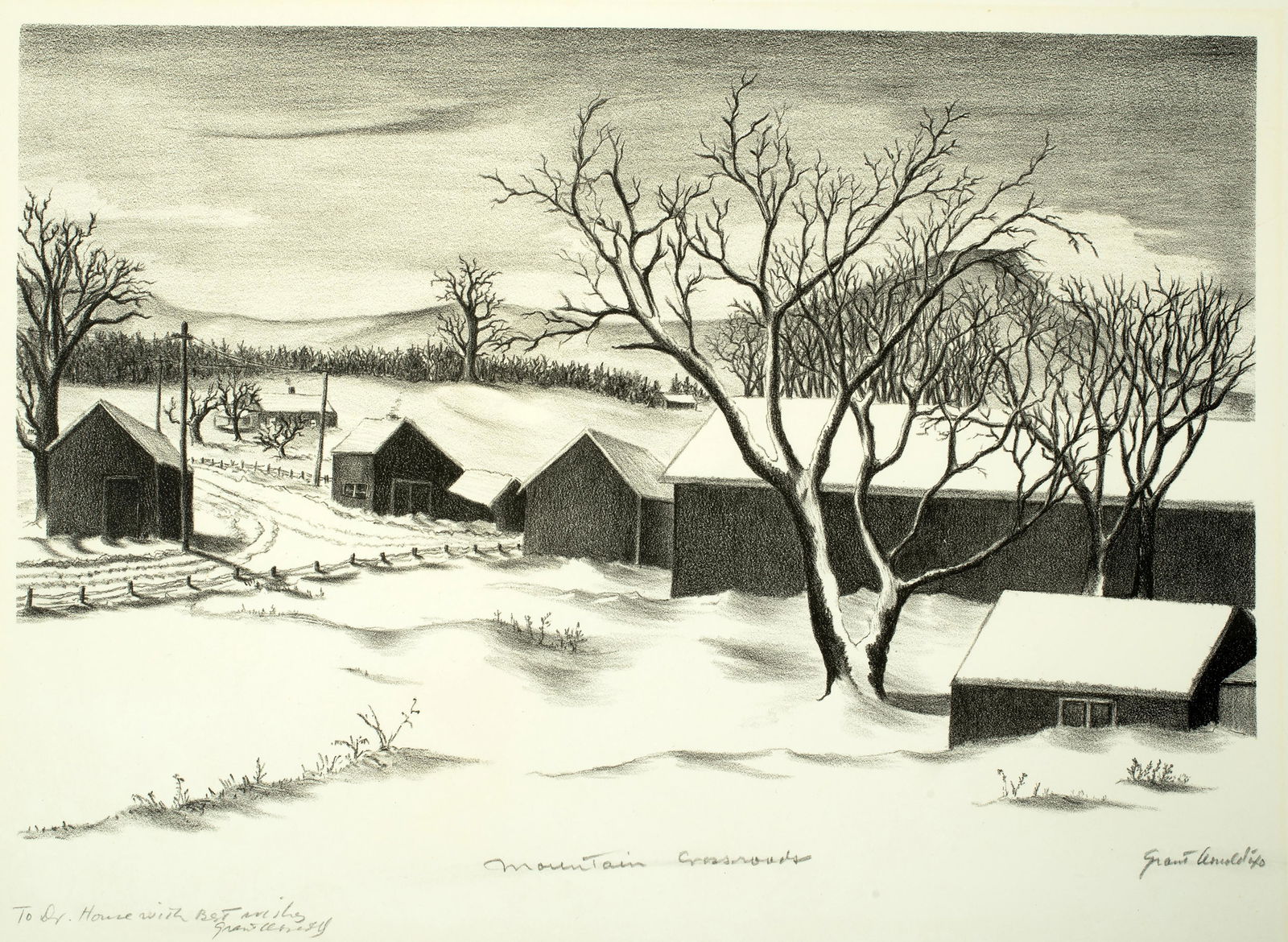 Grant Arnold (1904-1989) Mountain Crossroads, 1940 (1 of 3)
