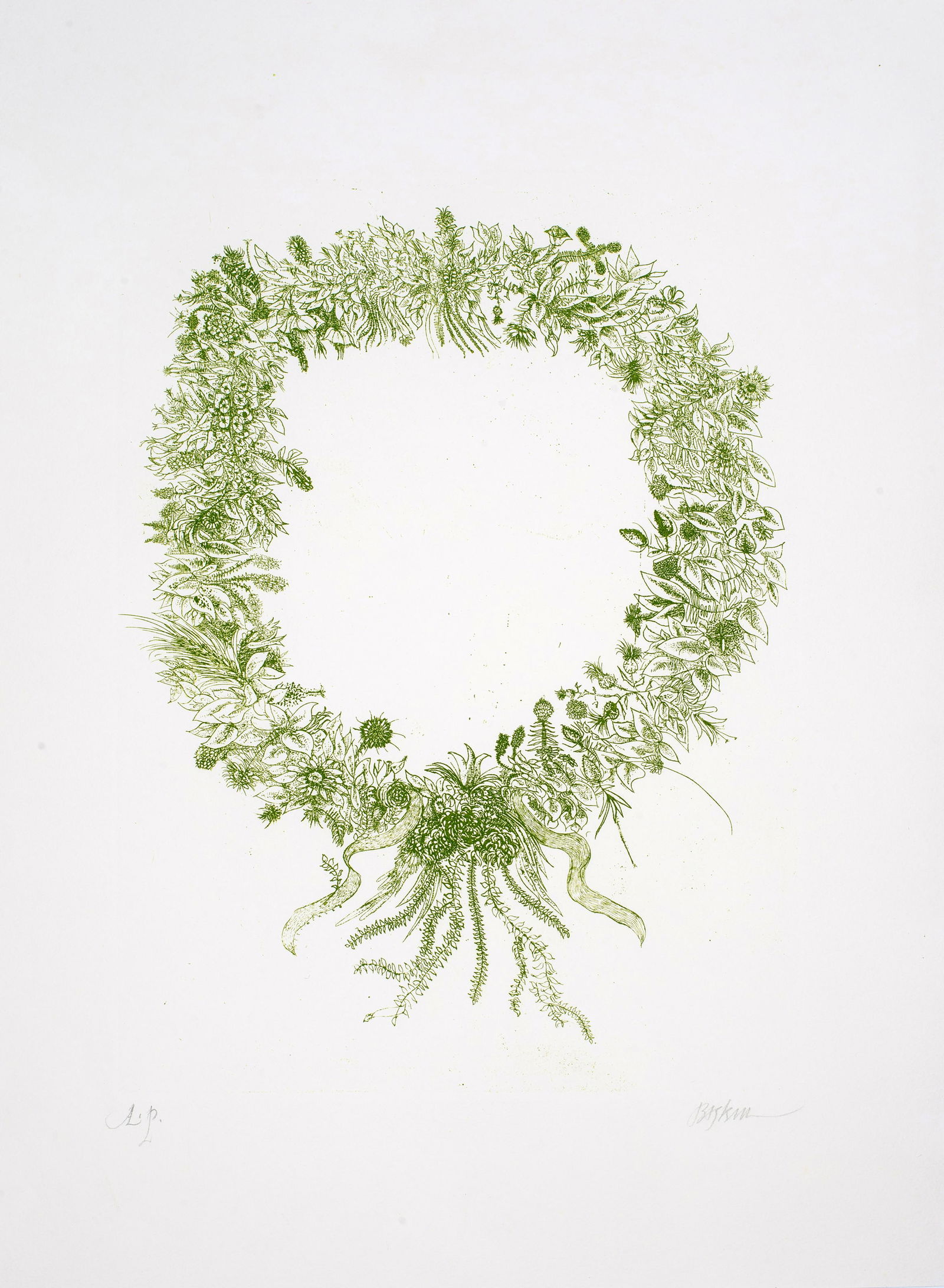 Leonard Baskin (1922-2000) Garland, 1969 (1 of 5)