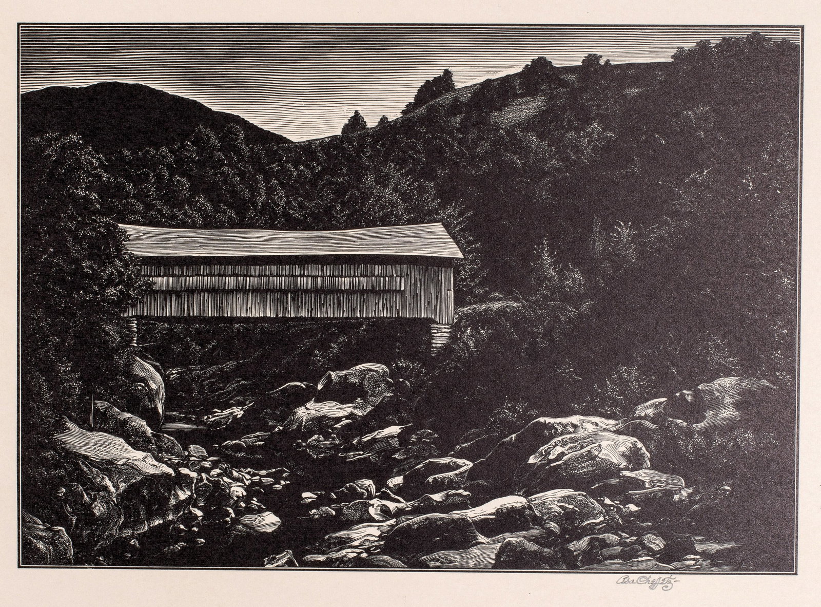 Asa Cheffetz (1896-1965) Bridge over Mad River (Vermont), 1946 (1 of 4)