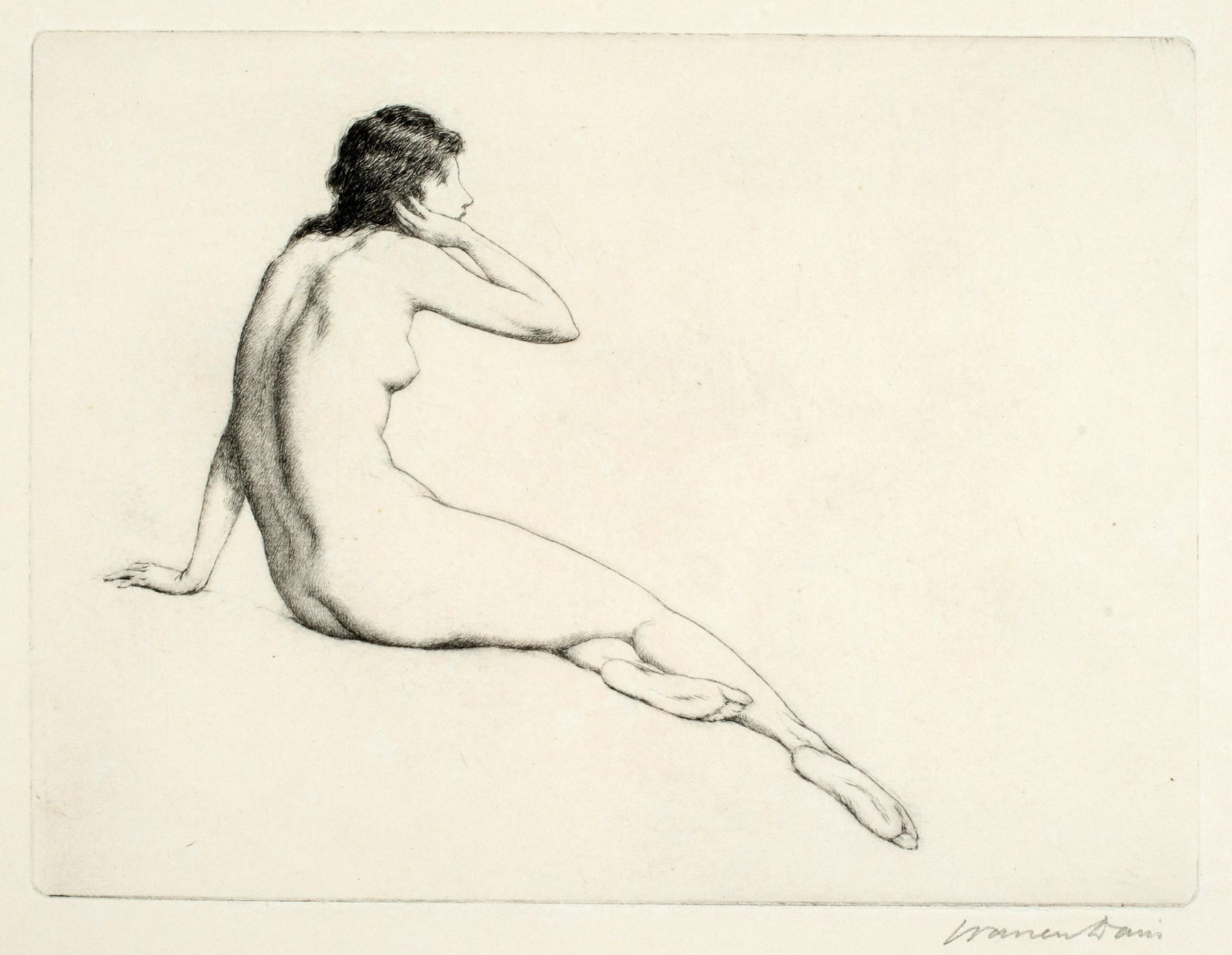 Warren Davis (1865-1928) The Echo, c.1920 (1 of 2)