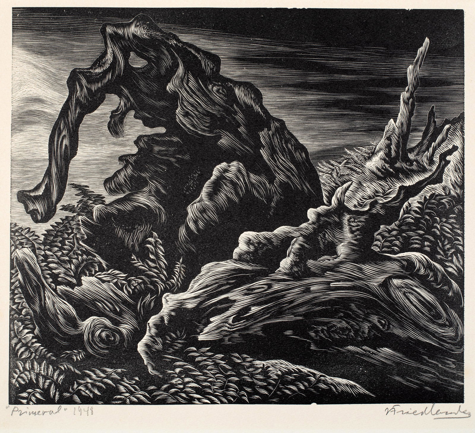 Isaac Friedlander (1890-1968) Primeval, 1948 (1 of 4)