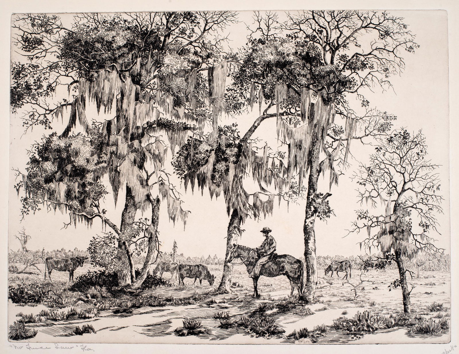 Walter Locke (20th Century) No Fence Law, 1939 (1 of 5)