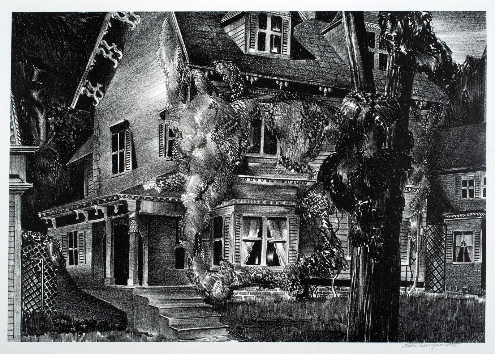 Stow Wengenroth (1906-1978) Milliken's House, Eastport, Maine, 1931 (1 of 4)