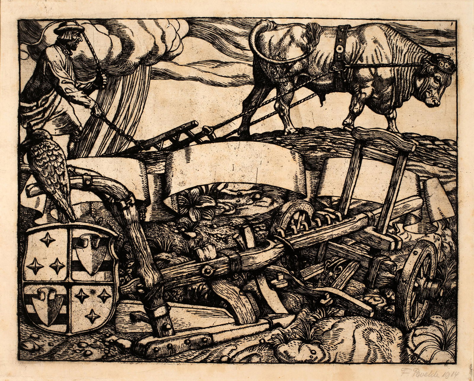 Fritz Boehle (1873-1916) Eggender Farmer, 1914 (1 of 5)