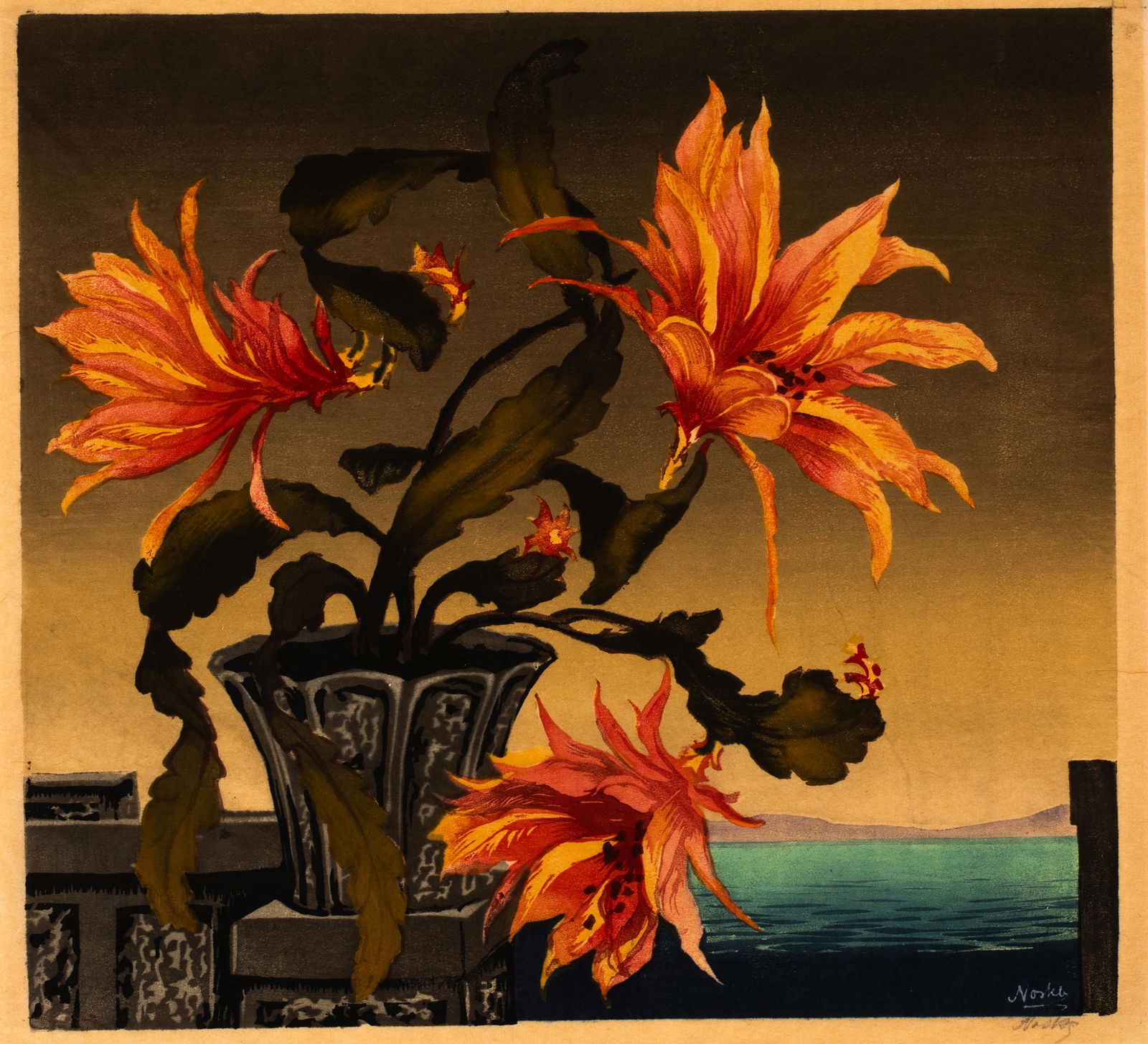 Hugo Noske (1886-1960) Cactus (1 of 4)