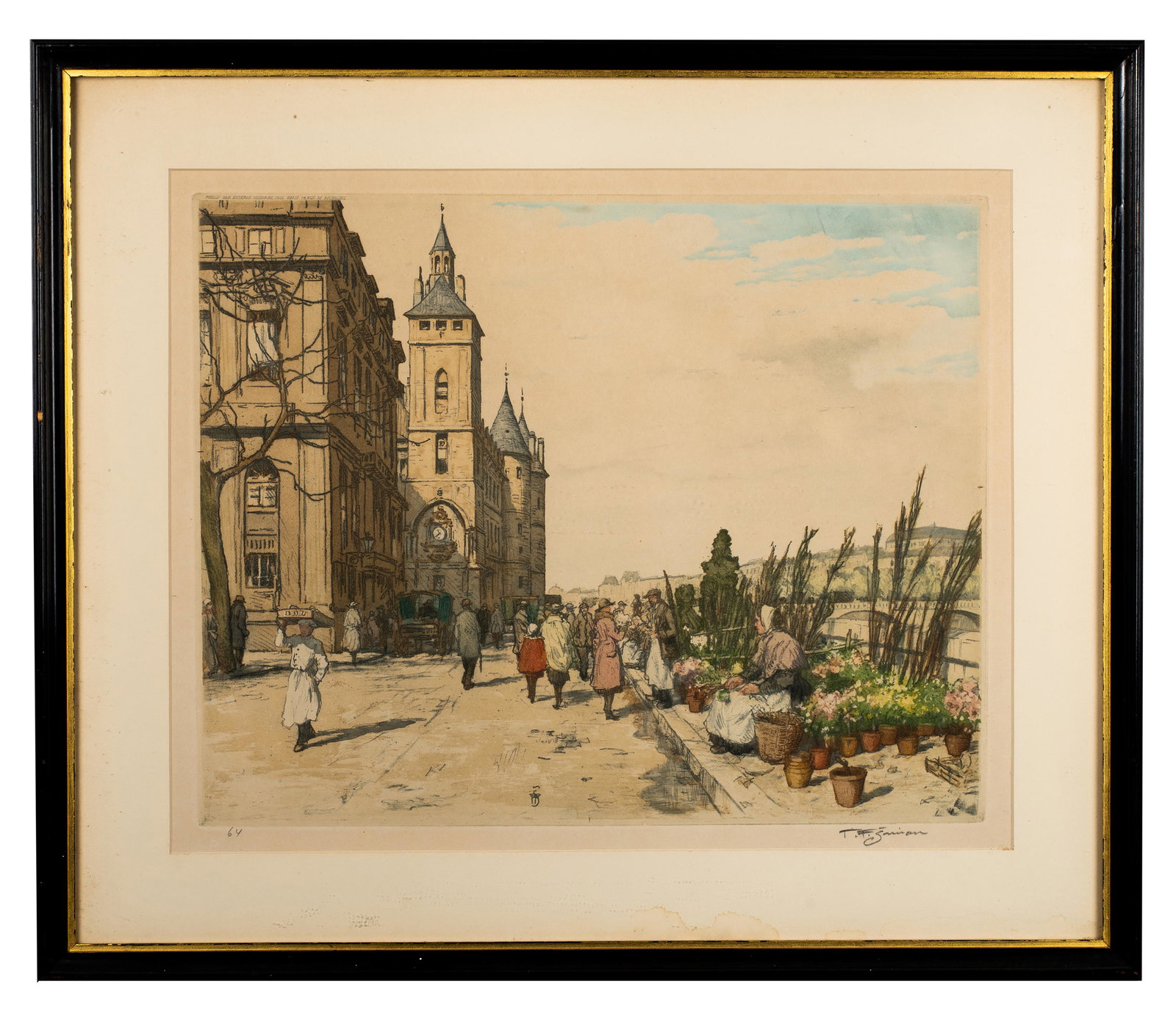 Tavik F. Simon (1877-1942) Quai Aux Fleurs (1 of 3)