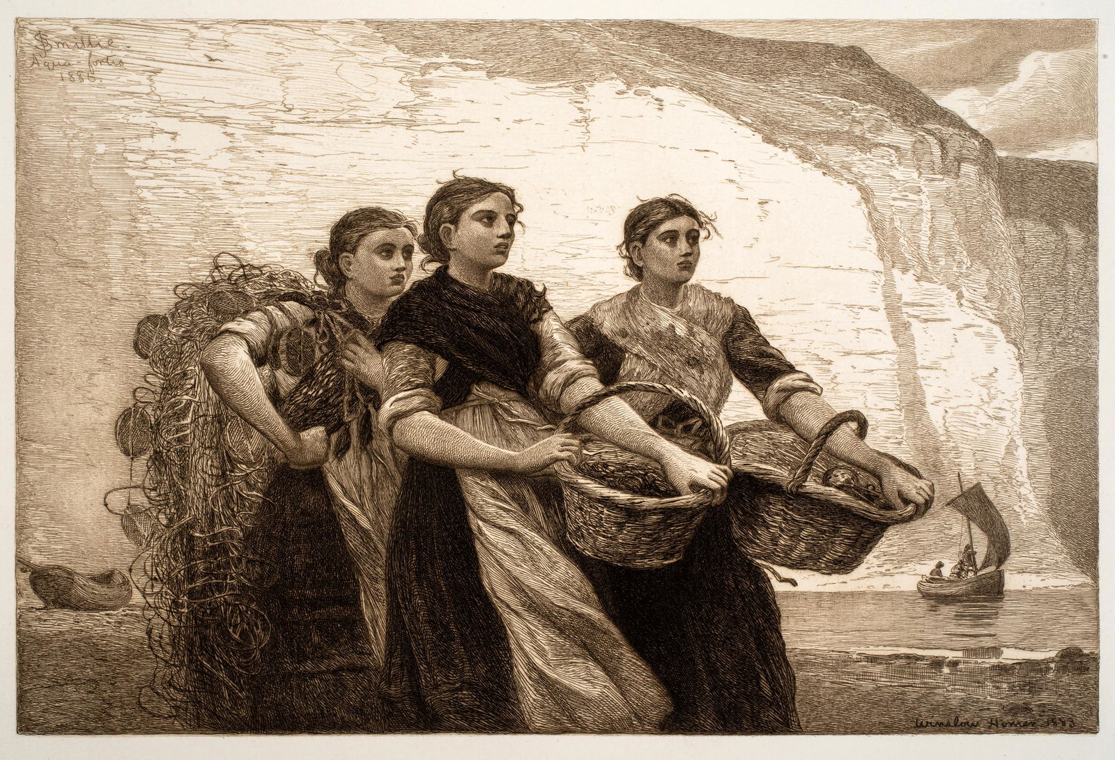 Winslow Homer (1836-1910) A Voice From the Cliffs, c.1886 (1 of 3)