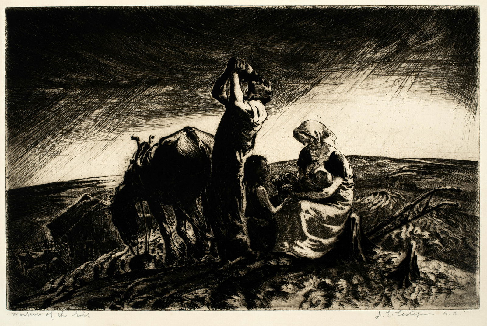 John Edward Costigan (1888-1972) 'Workers of the Soil, c1930's' (1 of 4)