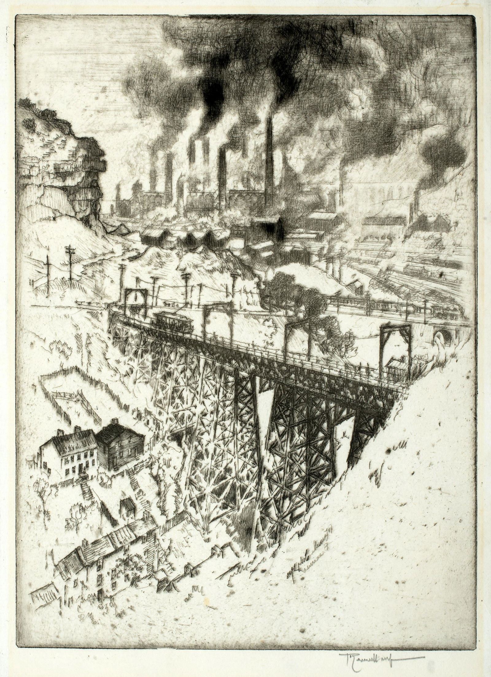 Joseph Pennell (1857-1926) 'Edgar Thomson Works, 1909' (1 of 5)