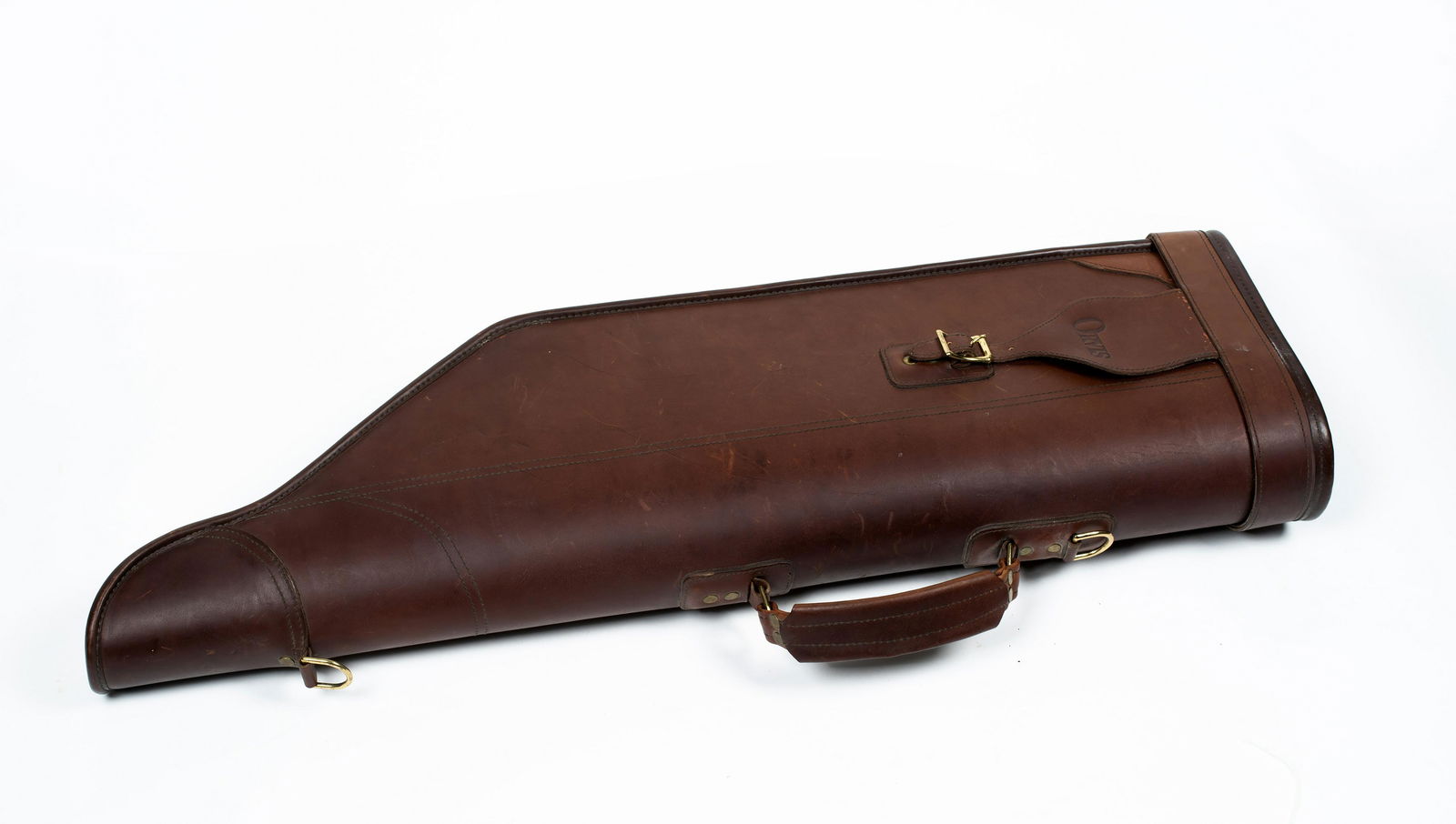 A Vintage Orvis Leather and Shearling Shotgun Case (1 of 6)