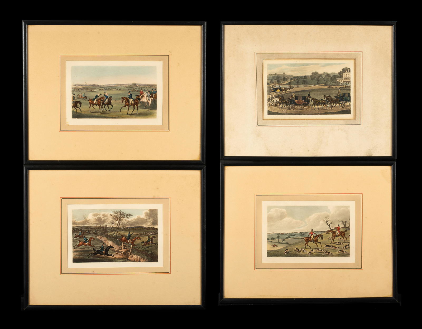 Four Antique English Hunt Prints (1 of 7)