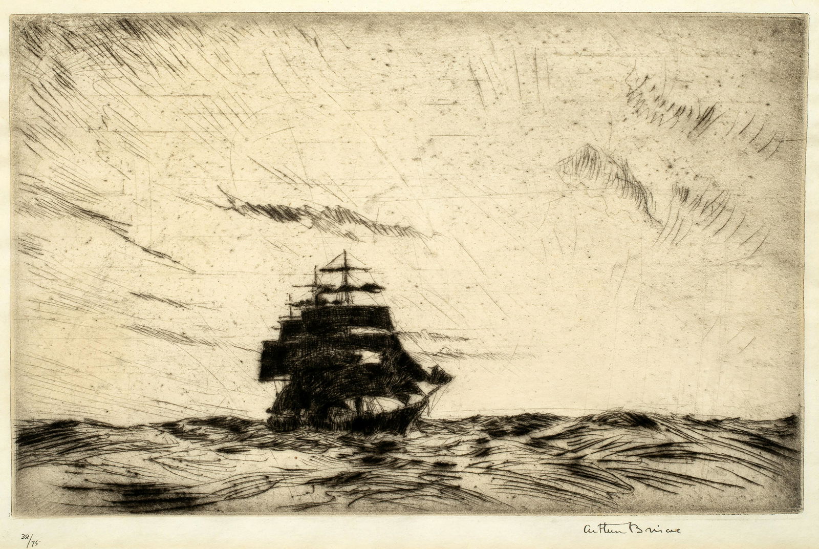 Arthur J.T. Briscoe (1873-1943) 'Making Passage, 1924' (1 of 5)