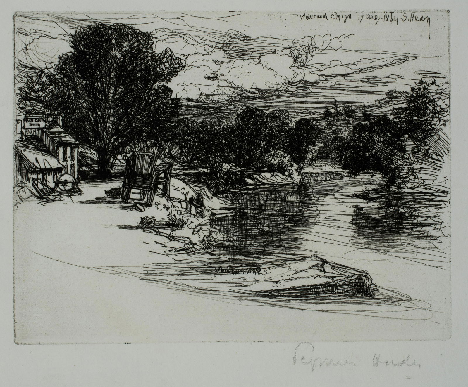 Sir Francis Seymour Haden (1818-1910) 'House of the Smith, 1864' (1 of 4)