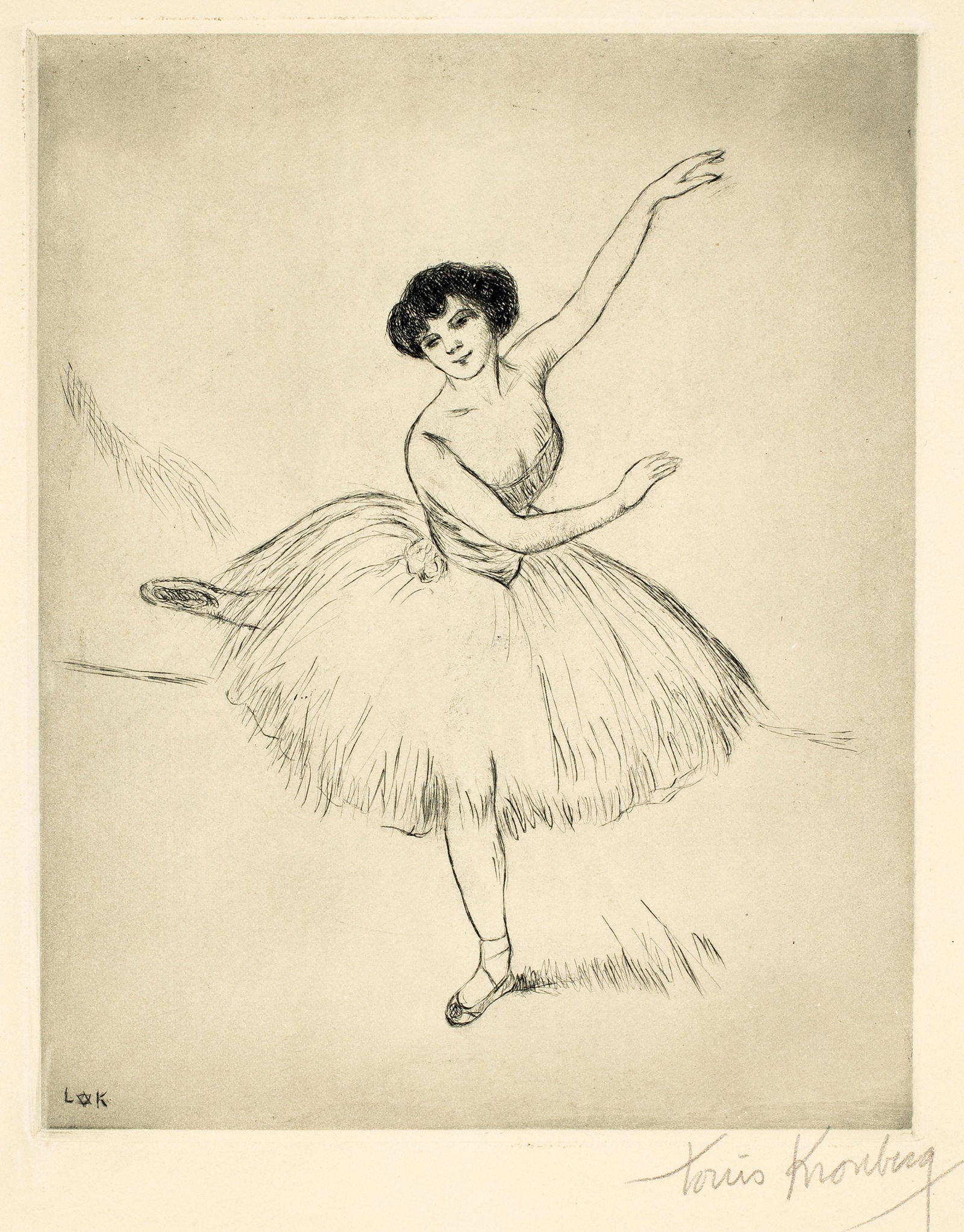 Louis Kronberg (1872-1964) 'Ballet Dancer' (1 of 4)