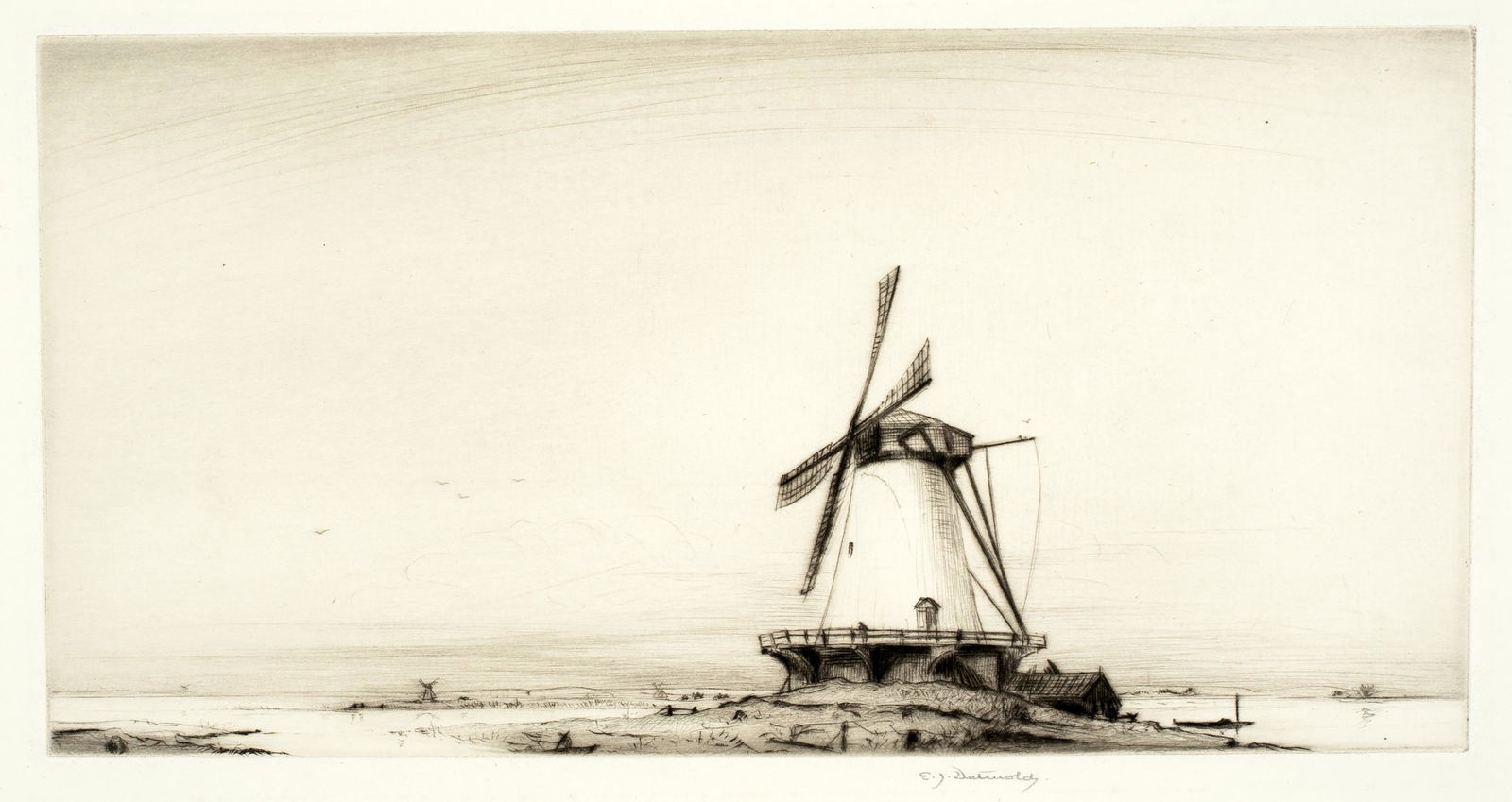 Edward Julius Detmold (1883-1957) 'The Mill, c.1925' (1 of 3)