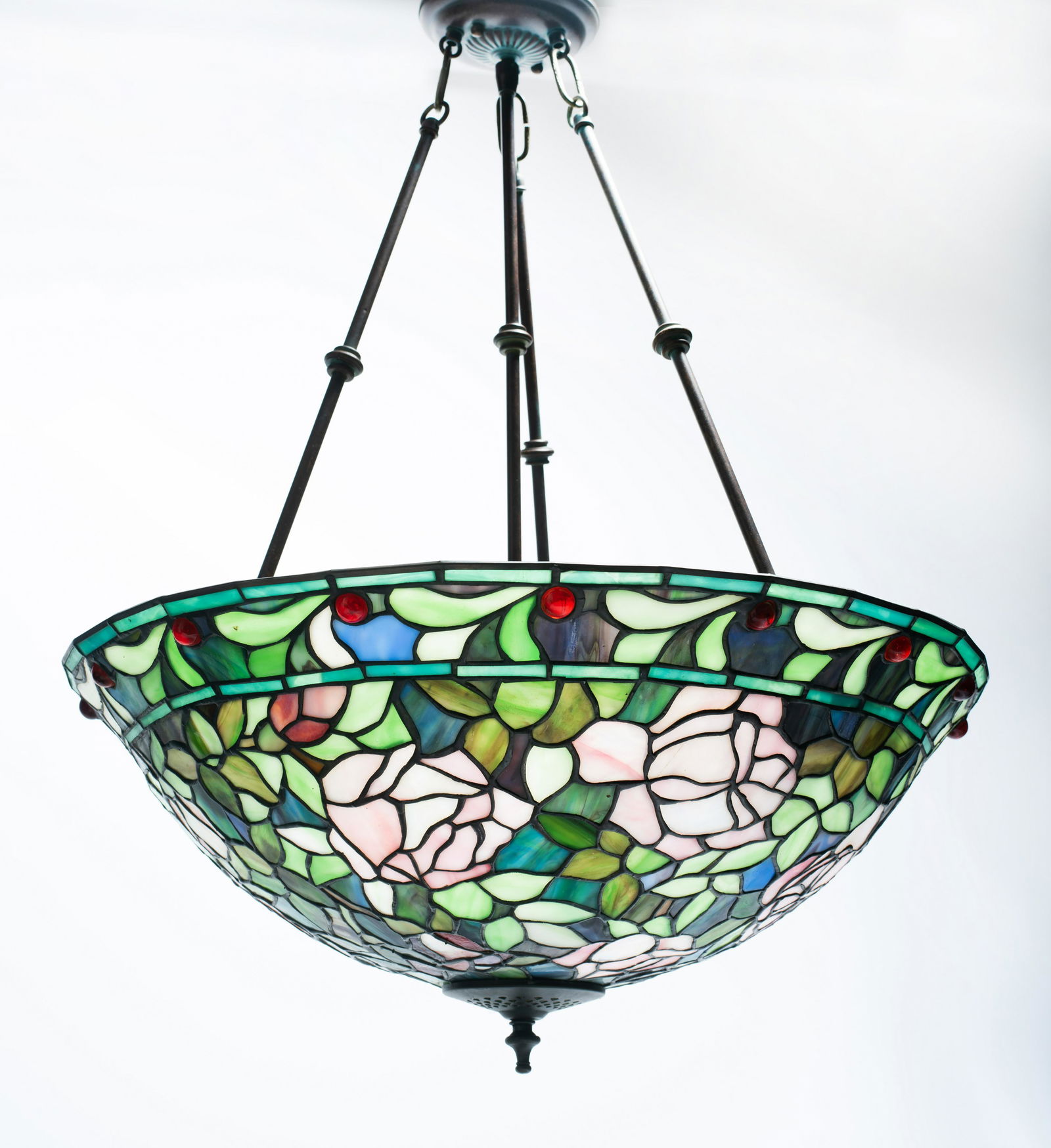 Contemporary "Tiffany Style" Hanging Chandelier (1 of 11)