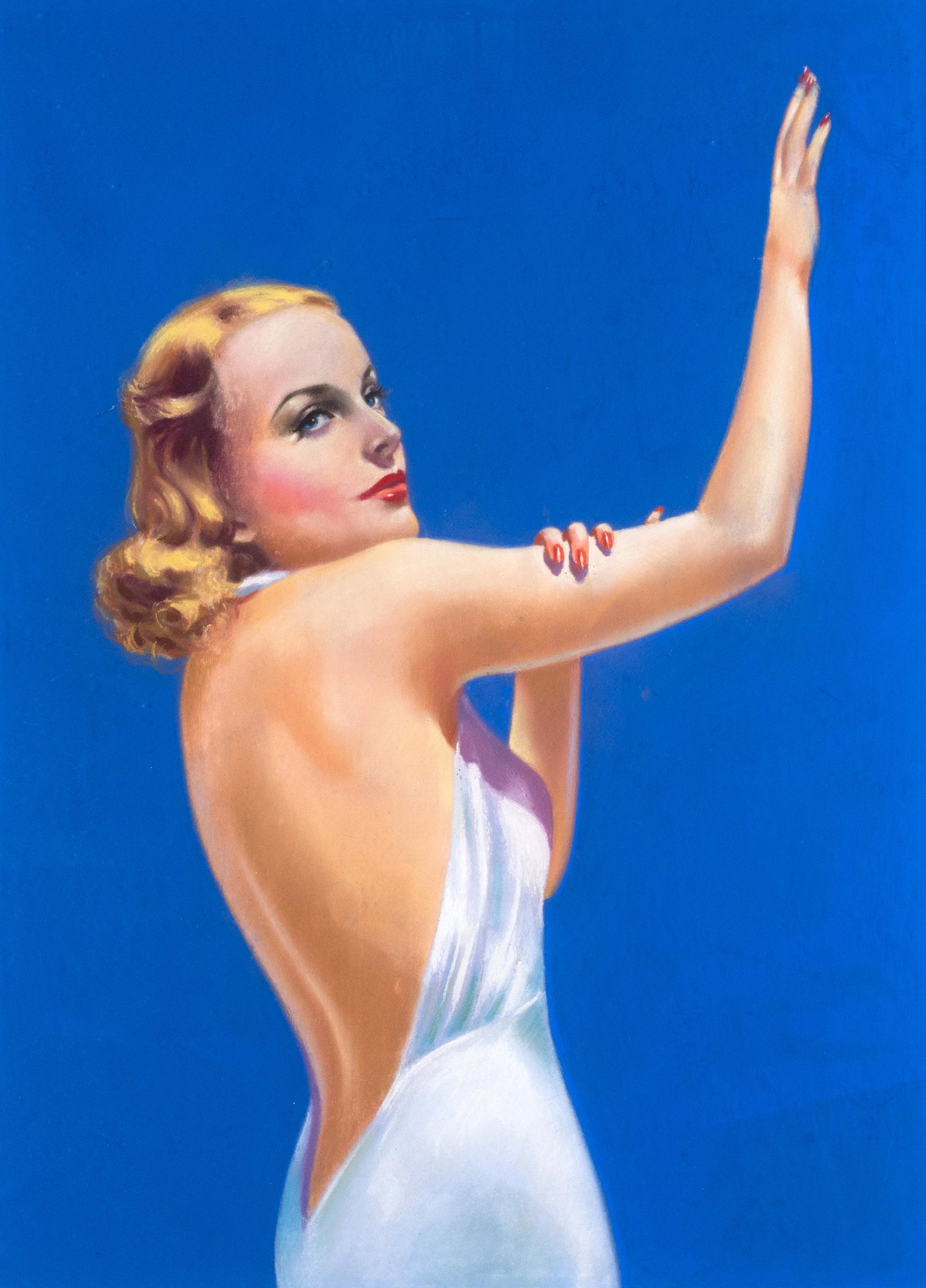 Carole Lombard Pastel Portrait, for Magazine Cover, by Elsie Julia Miller (1916 - 1988) 1933 (1 of 10)