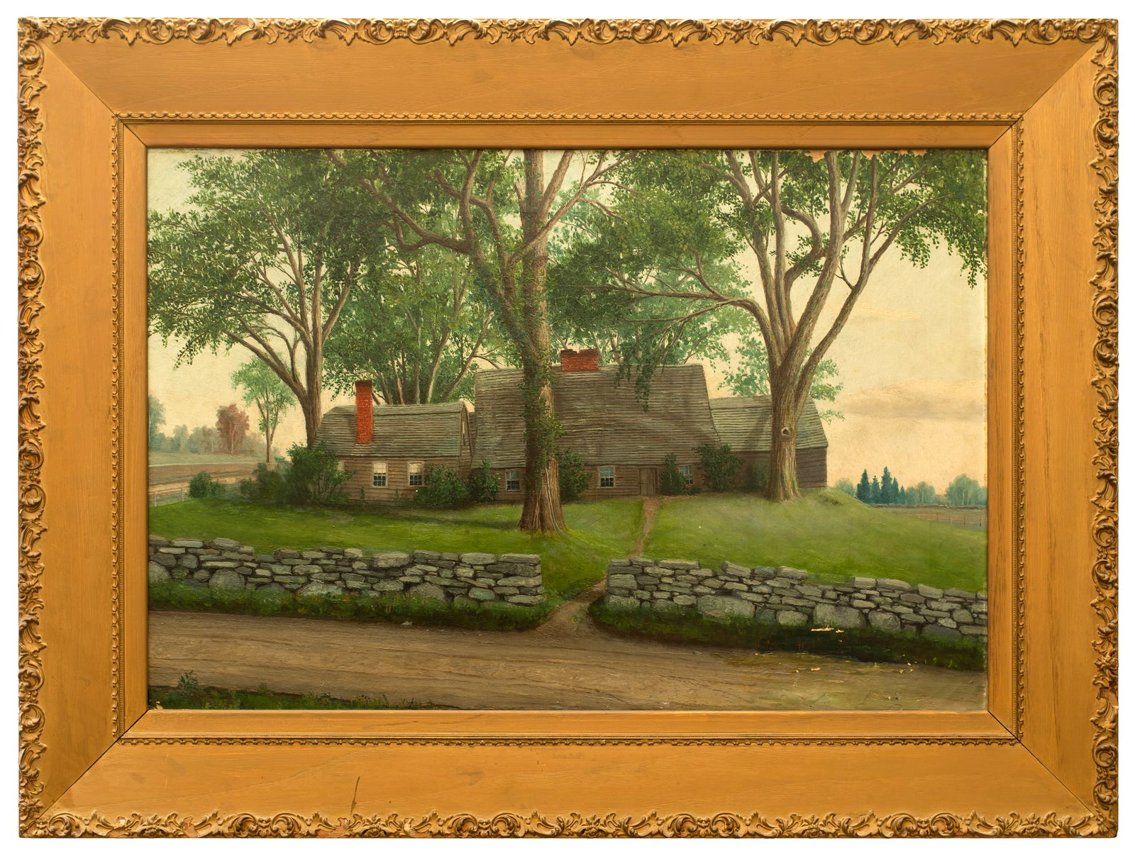 The Fairbanks House, Dedham, MA, Oil on Canvas, c.1900 (1 of 16)