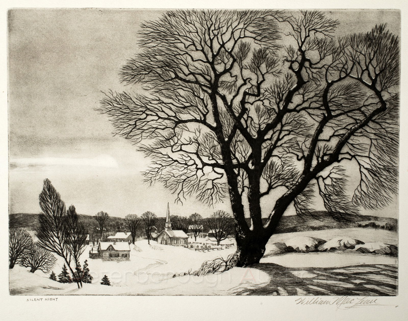 William MacLean (1898-1977), Silent Night, 1945, Pencil Signed (1 of 6)
