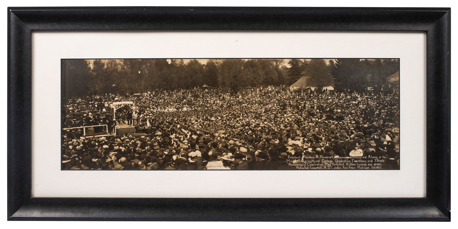 Antique Panoramic Photograph, Teddy Roosevelt, 1907 (1 of 9)