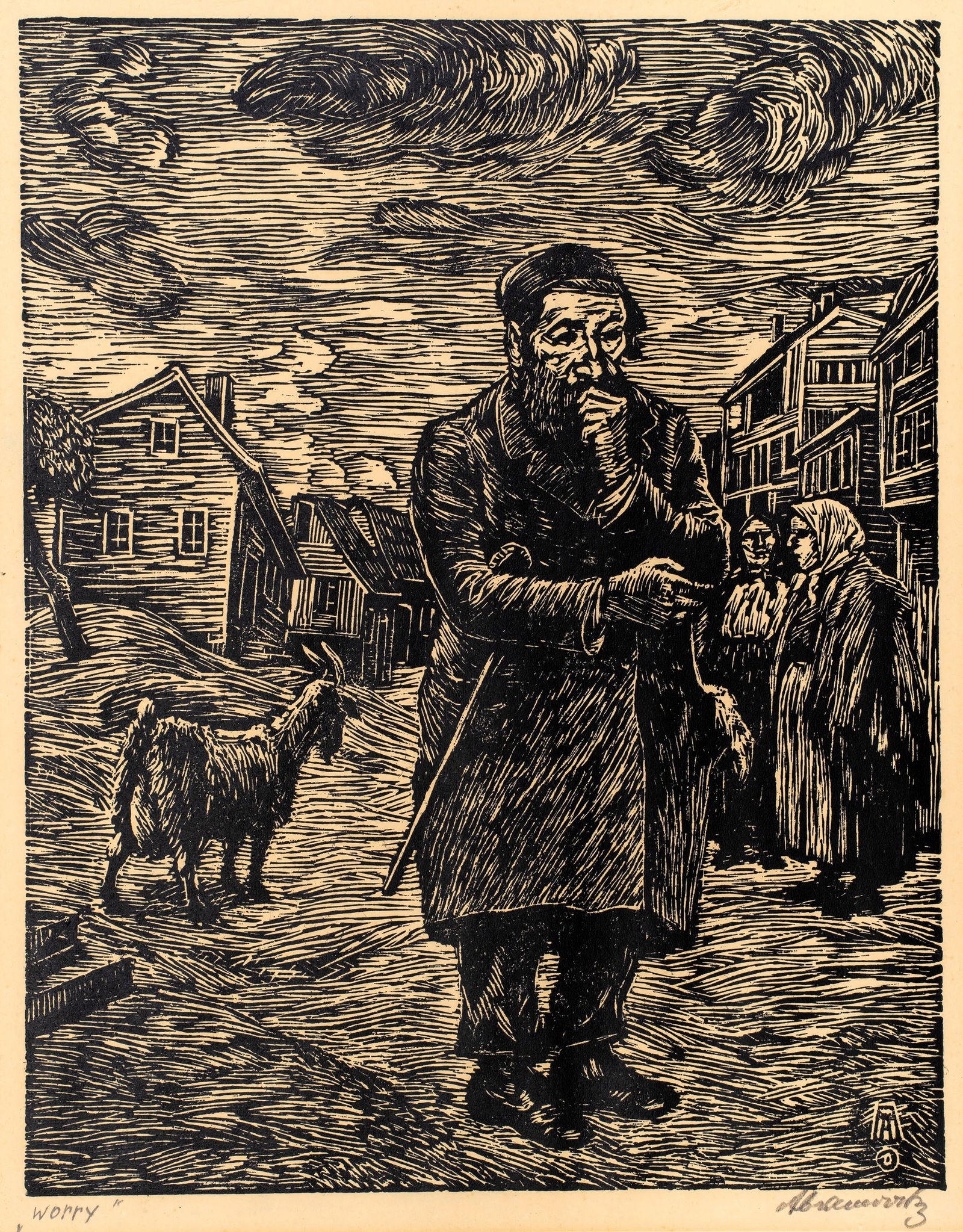 Albert Abramovitz (1879-1963) Worry, c.1930's (1 of 7)