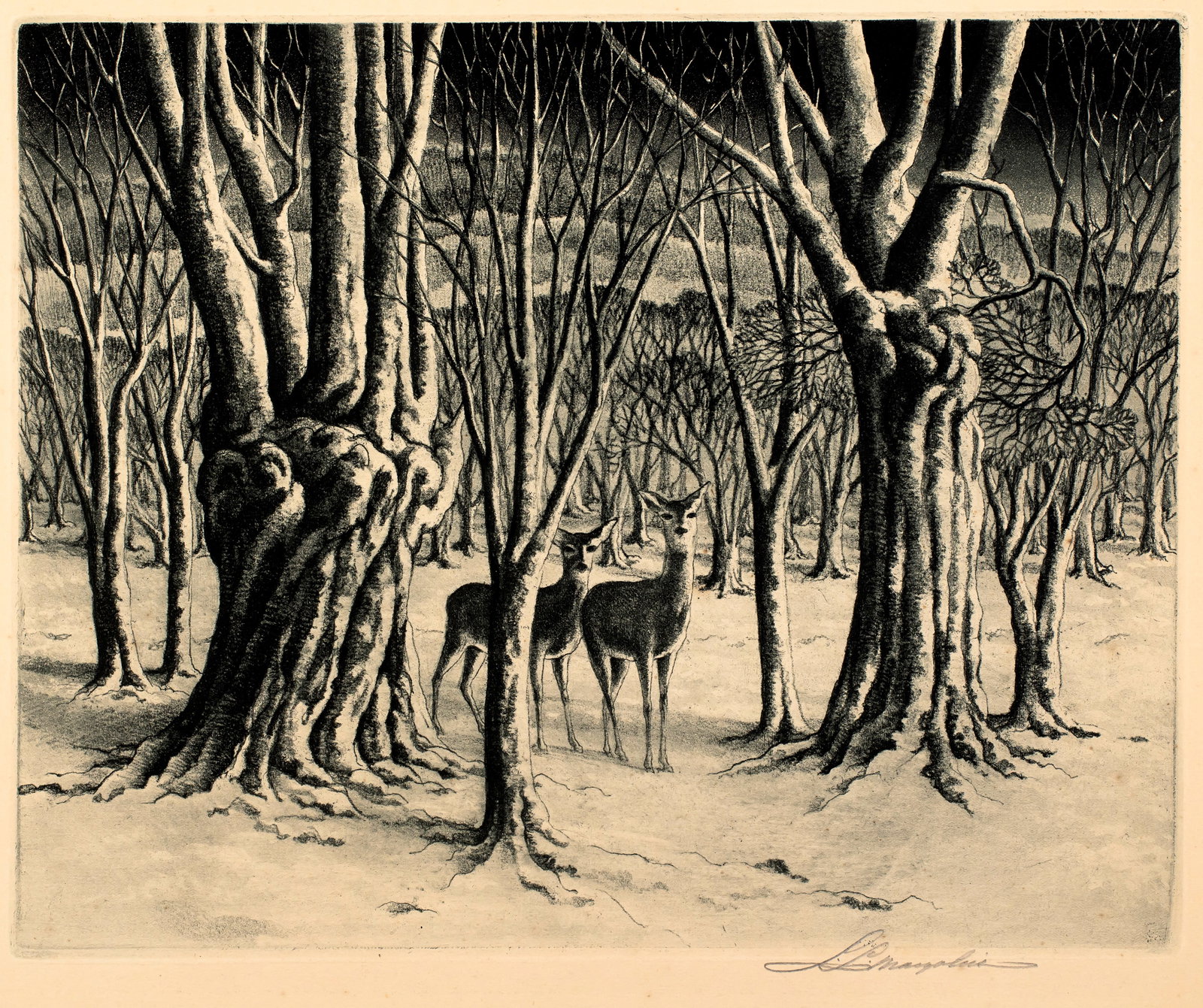 Samuel L. Margolies (1897-1974) Sunrise Shadows, 1947 (1 of 8)