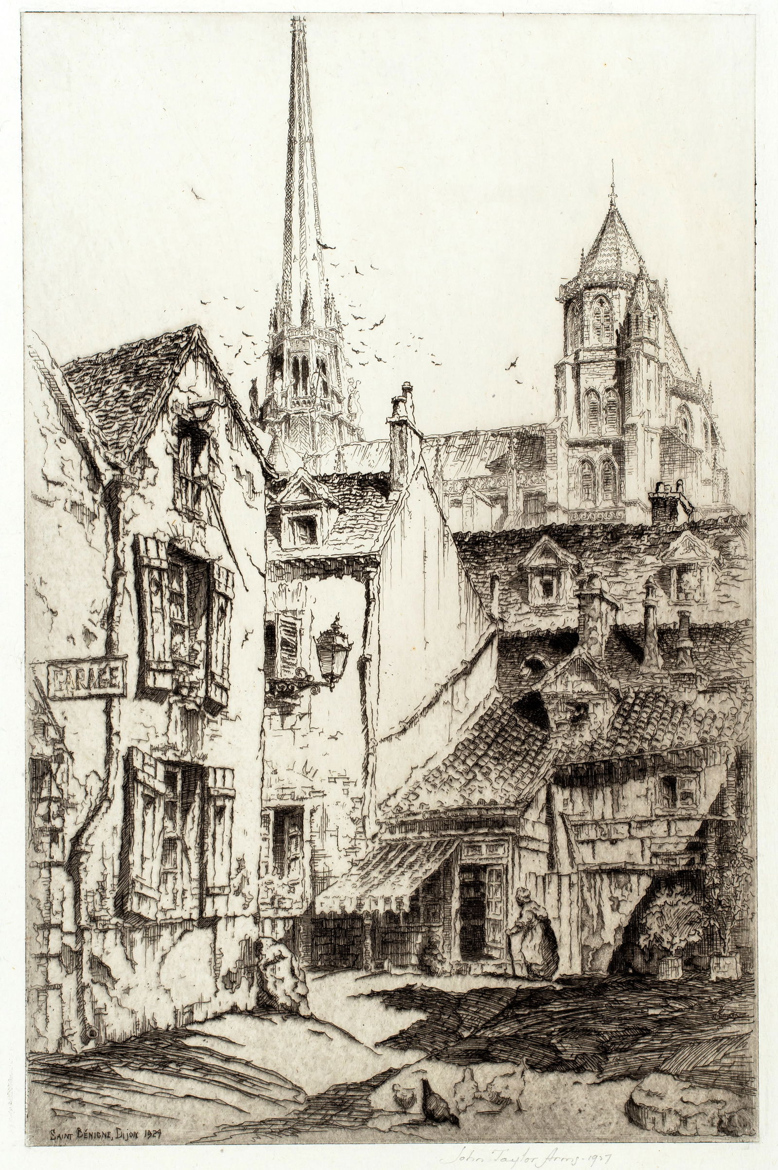 John Taylor Arms (1887-1953) Saint Benigne, Dijon France, 1927 (1 of 6)